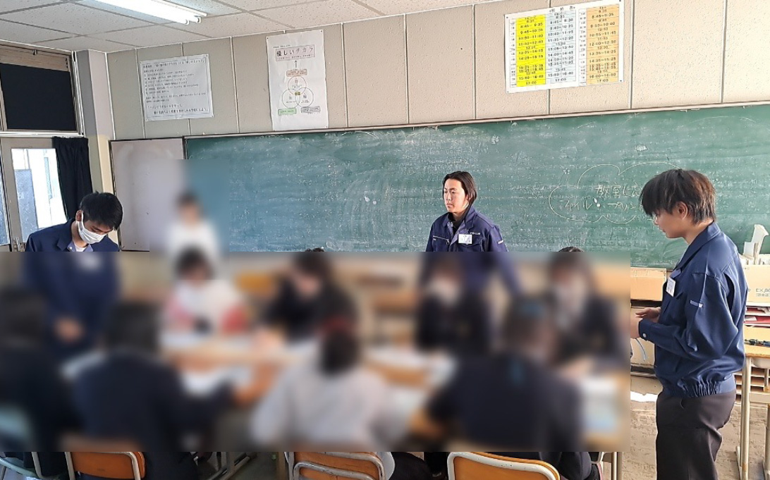 大阪府立松原高等学校にて企業ガイダンスを実施